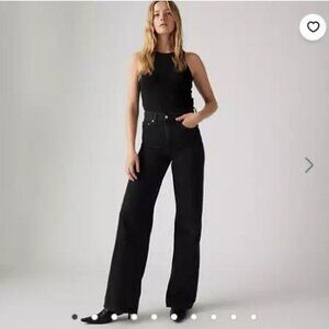 Levi's® Premium Ribcage Wide Leg - Black